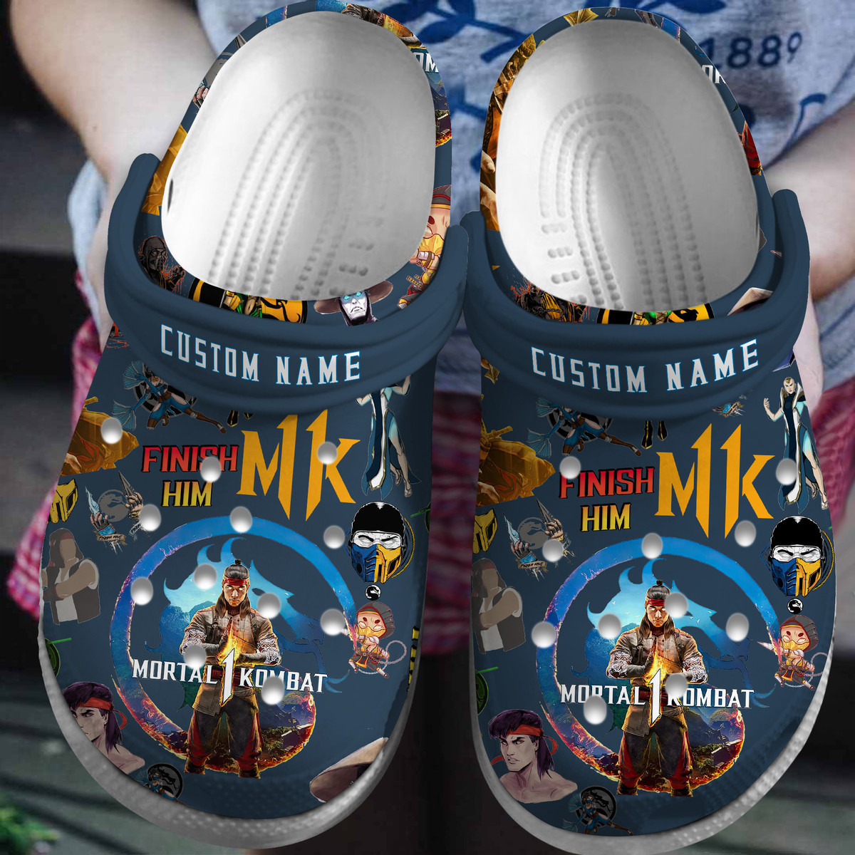 Footwearmerch Mortal Kombat Game Crocs Crocband Shoes Clogs For Men Women and Kids