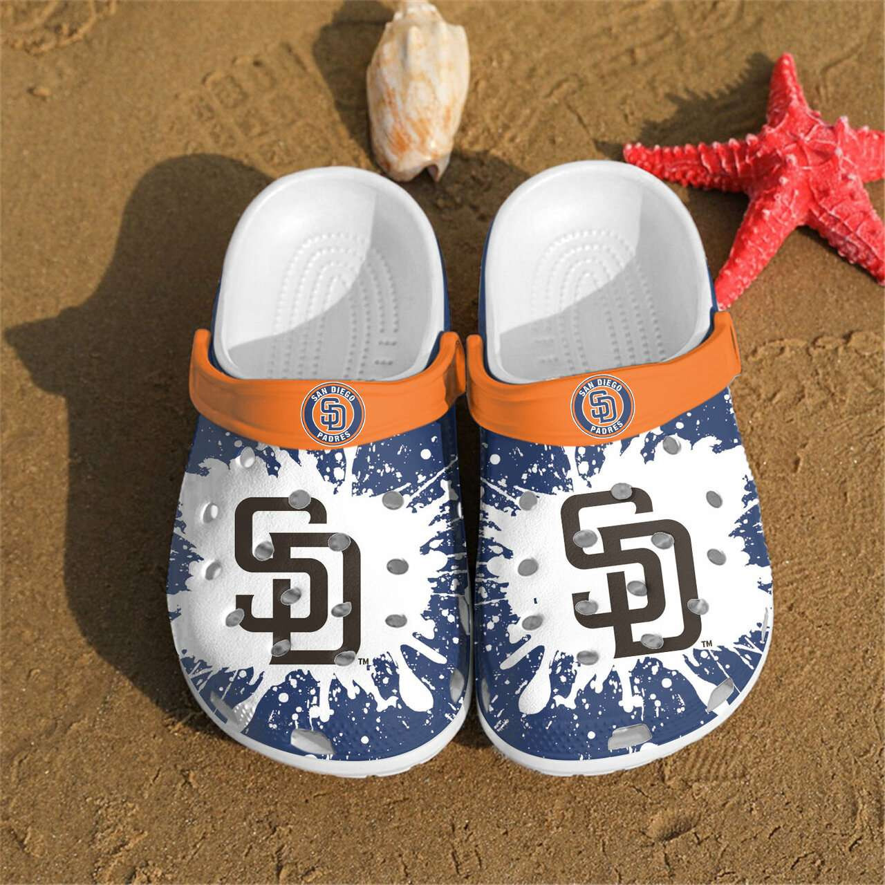 Footwearmerch Mlb San Diego Padres Crocband Clogs