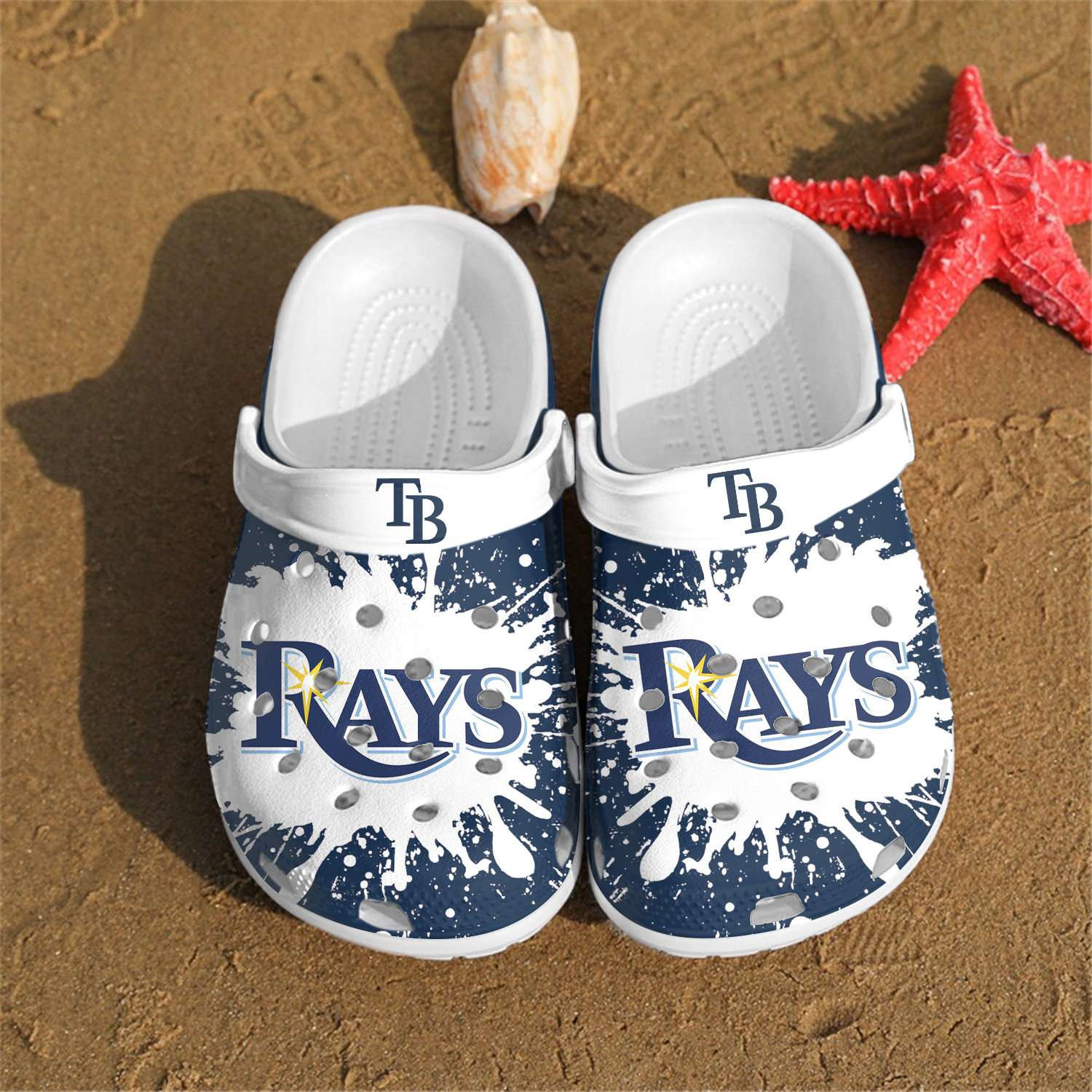 Footwearmerch Mlb Tampa Bay Rays Crocband Clogs