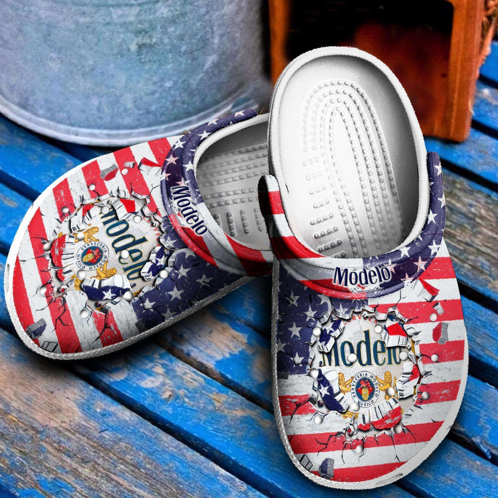 Footwearmerch Modelo American Flag clog Shoes Comfy Footwear