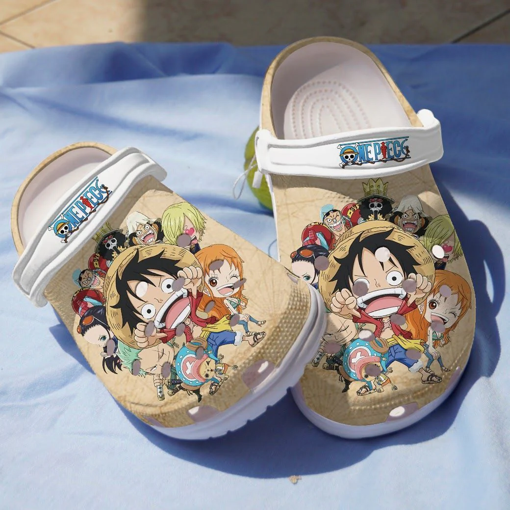Footwearmerch Monkey D.Luffy One Piece Anime Crocs Clogs Shoes Crocband Comfortable For Men Women