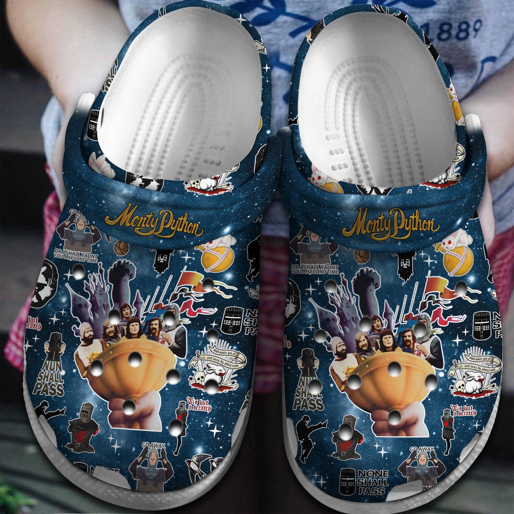 Footwearmerch Monty Python Comedy Crocs Crocband Clogs Shoes Comfortable For Men Women and Kids