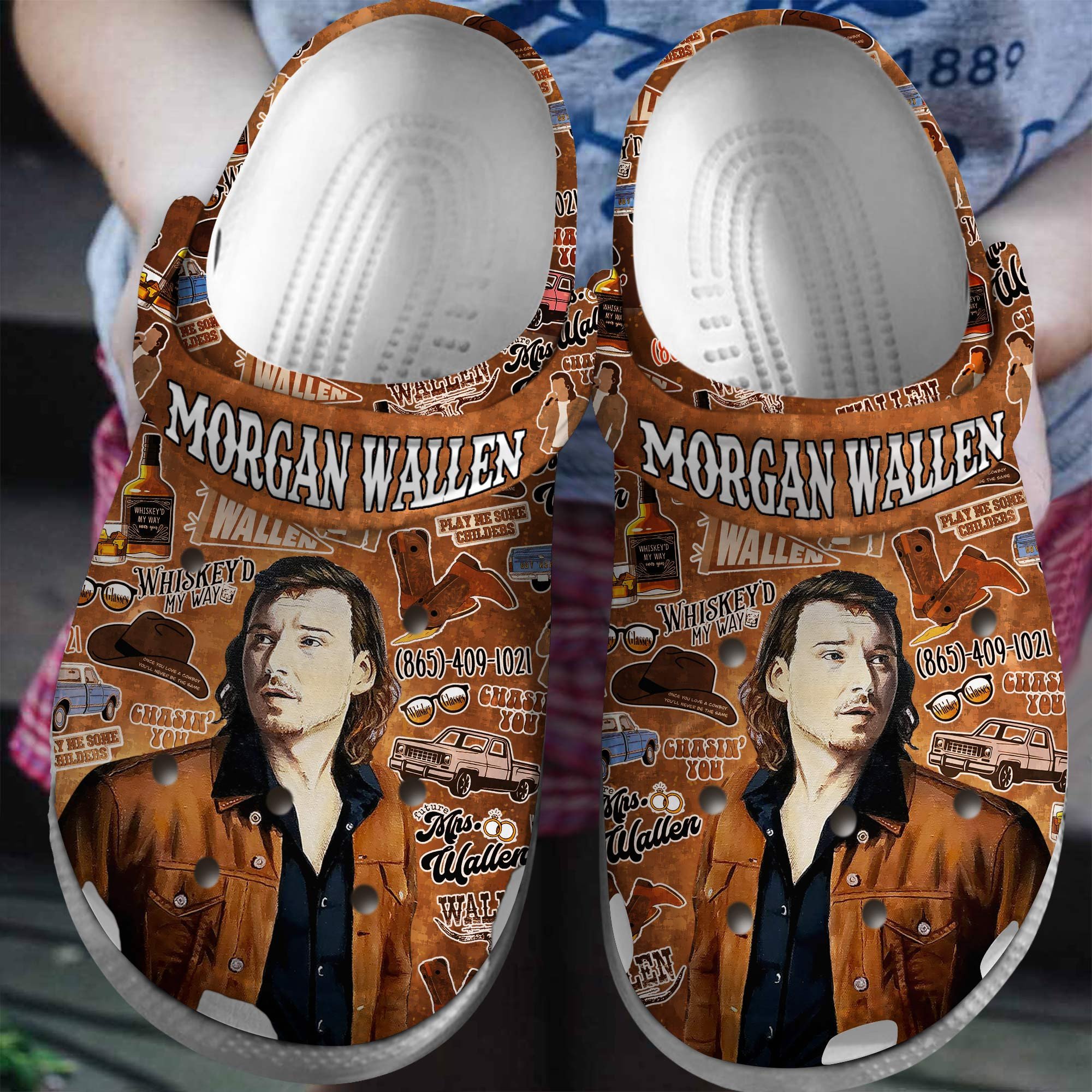 Footwearmerch Morgan Wallen Music Crocs Crocband Clogs Shoes Comfortable For Men Women and Kids