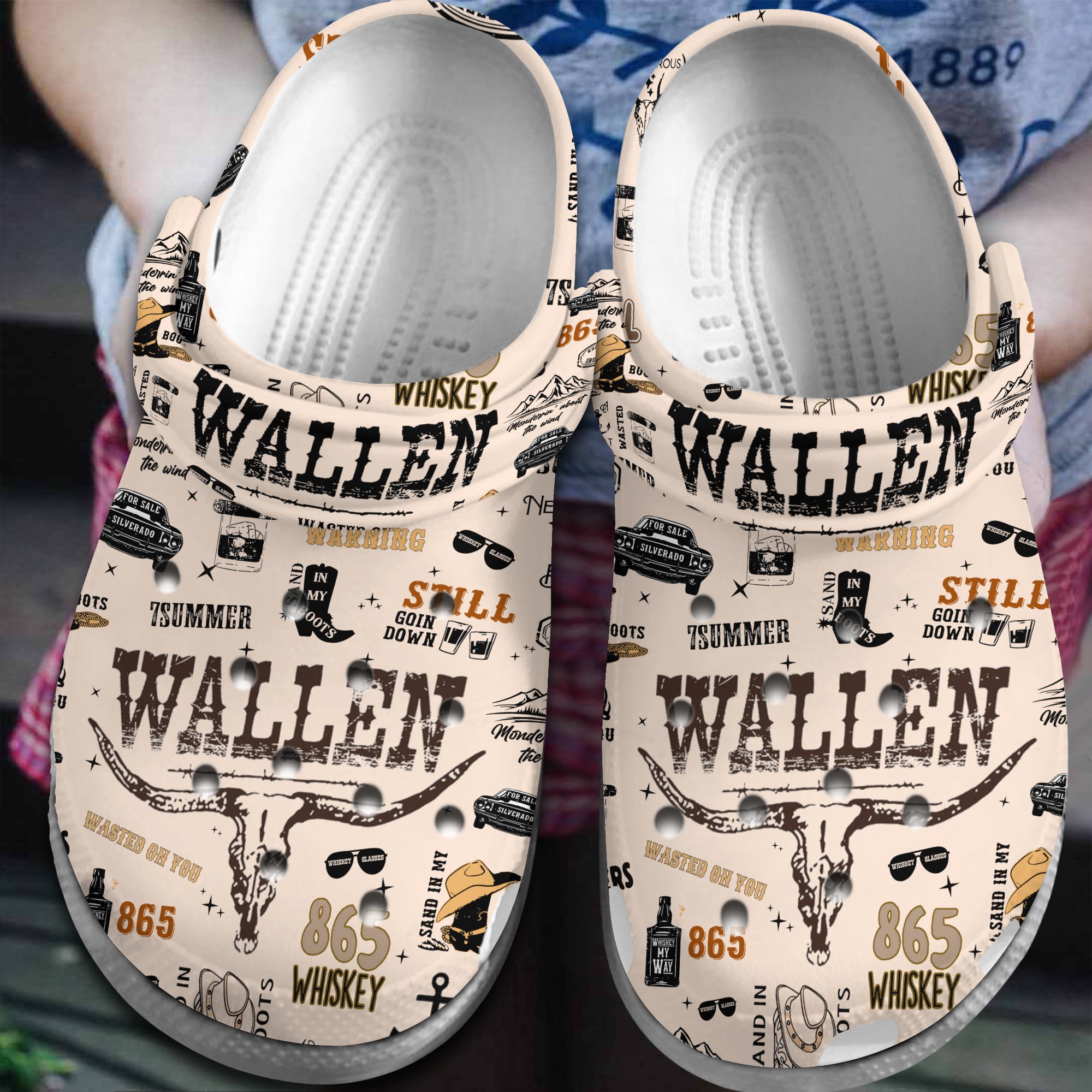 Footwearmerch Morgan Wallen Music Crocs Crocband Clogs Shoes Comfortable For Men Women and Kids
