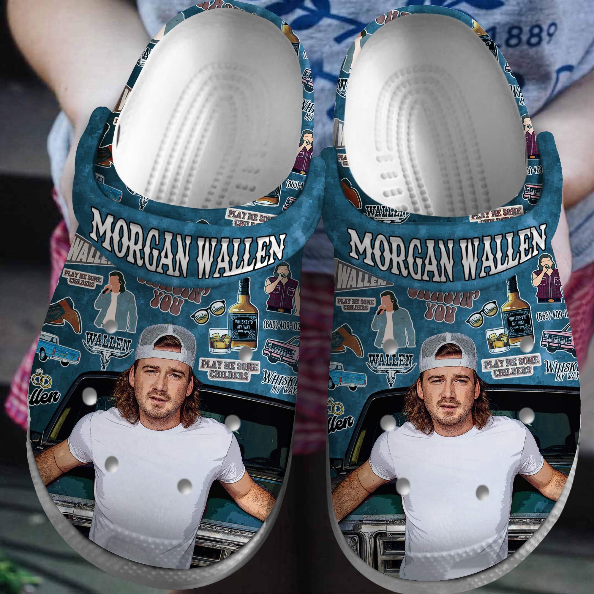 Footwearmerch Morgan Wallen Music Crocs Crocband Clogs Shoes Comfortable For Men Women and Kids