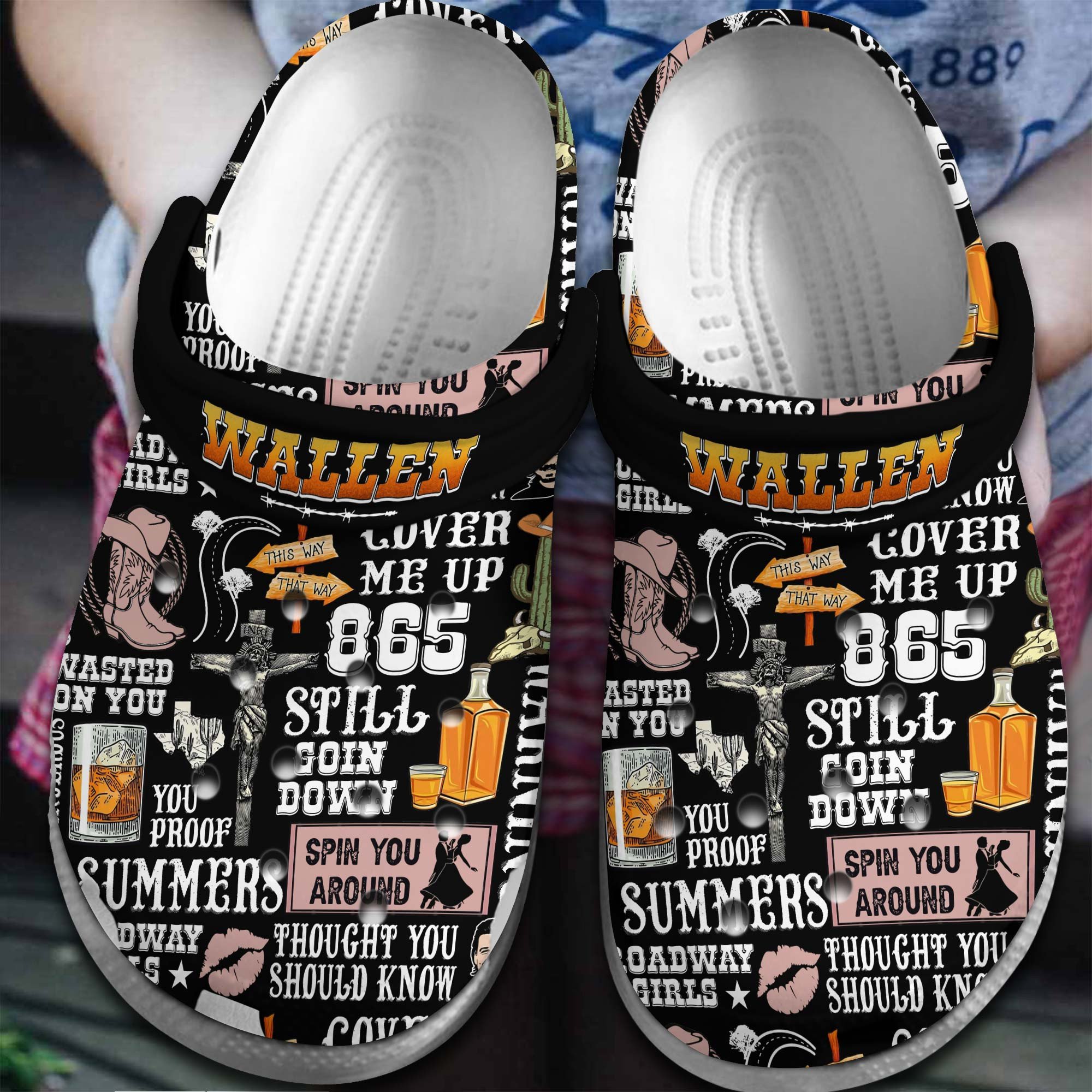 Footwearmerch Morgan Wallen Music Crocs Crocband Clogs Shoes Comfortable For Men Women and Kids