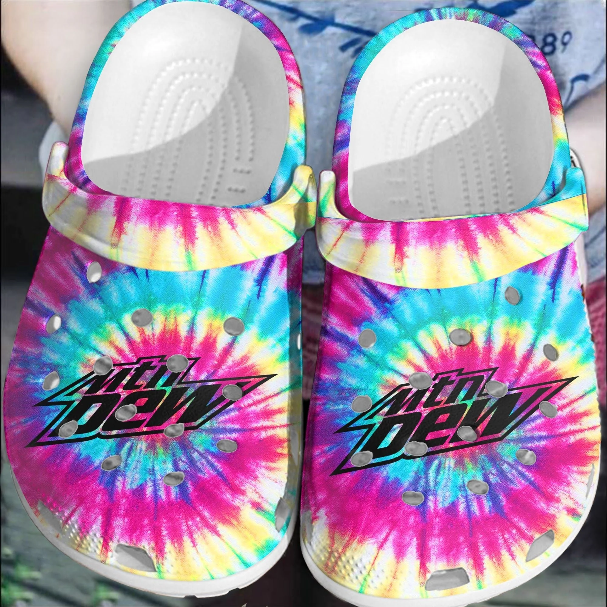 Footwearmerch Mountain Dew Crocband Crocs Comfortable Clogs Shoes For Men Women