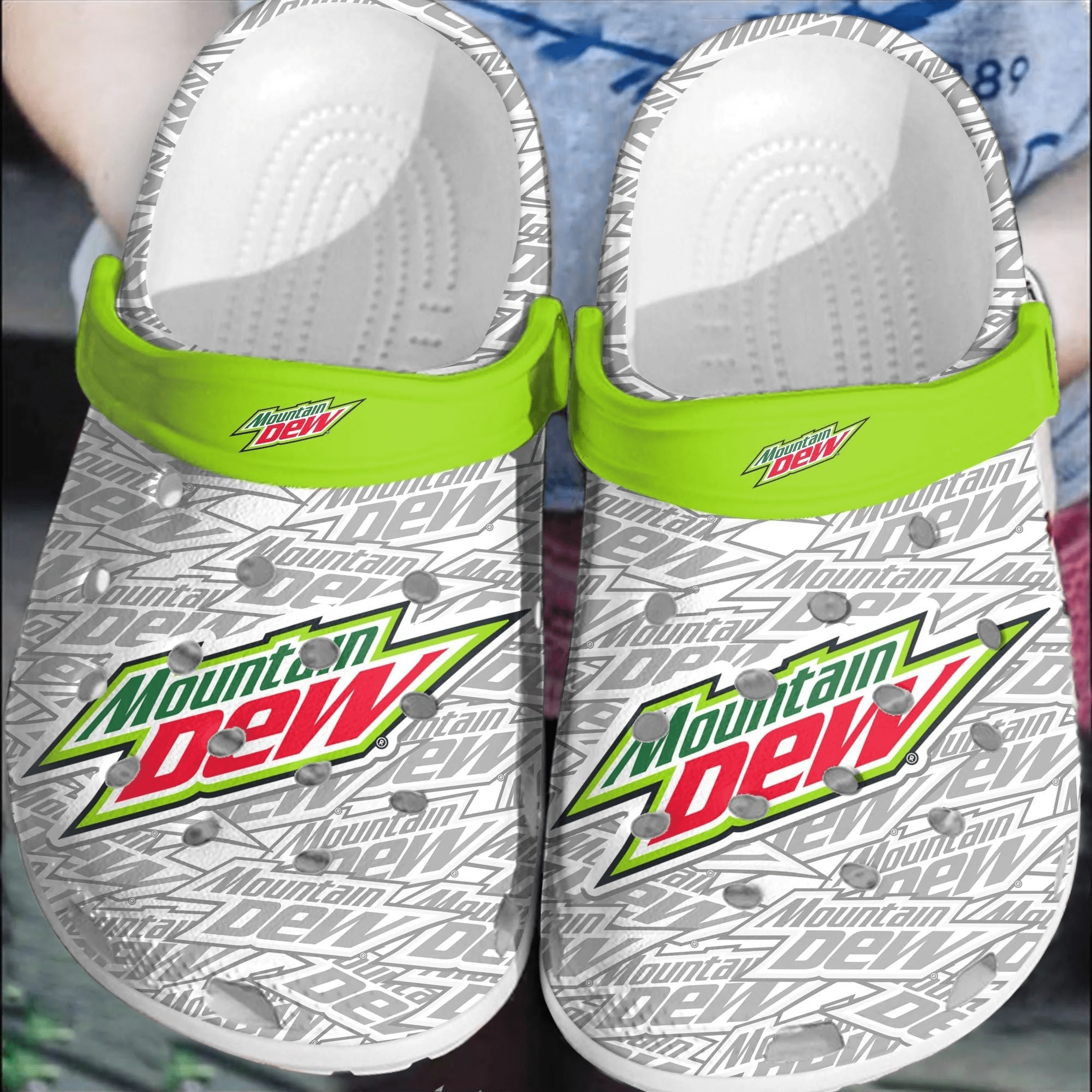 Footwearmerch Mountain Dew Crocband Crocs Comfortable Shoes Clogs For Men Women