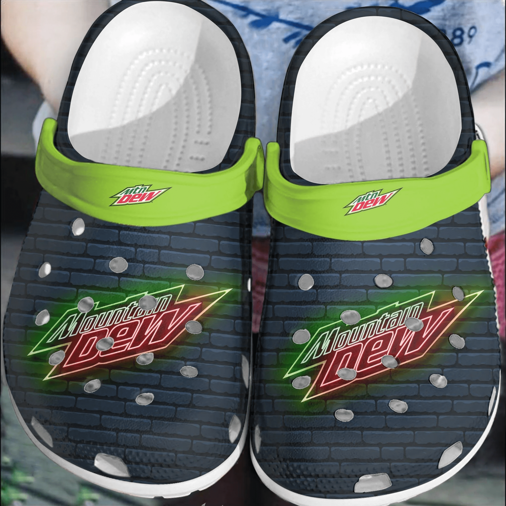 Footwearmerch Mountain Dew Crocband Crocs Shoes Comfortable Clogs For Men Women