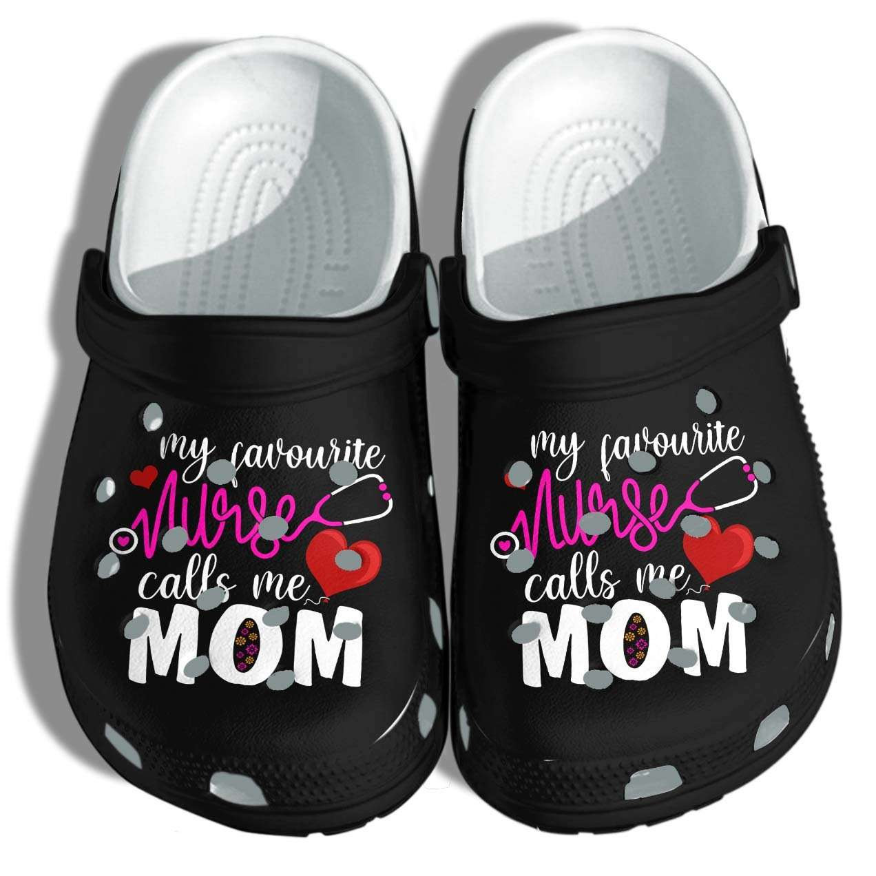 Footwearmerch My Favourite Nurse Call Me Mom Crocband Clog Shoes For Men Women