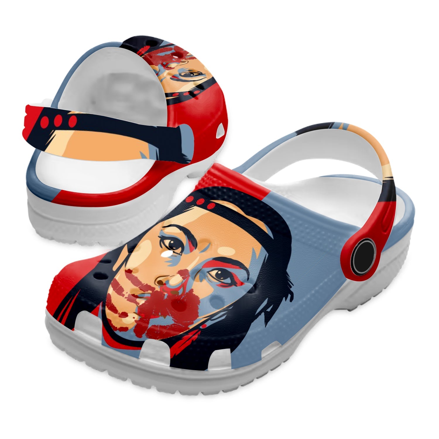 Footwearmerch Native American Crocs Clog Shoes For Kid and Adult