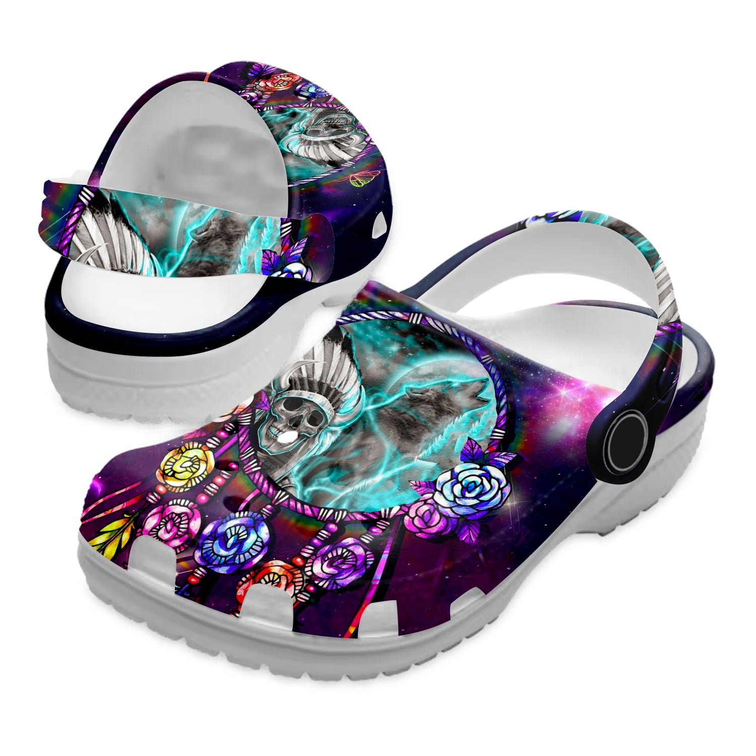 Footwearmerch Native American Crocs Clog Shoes For Kid and Adult