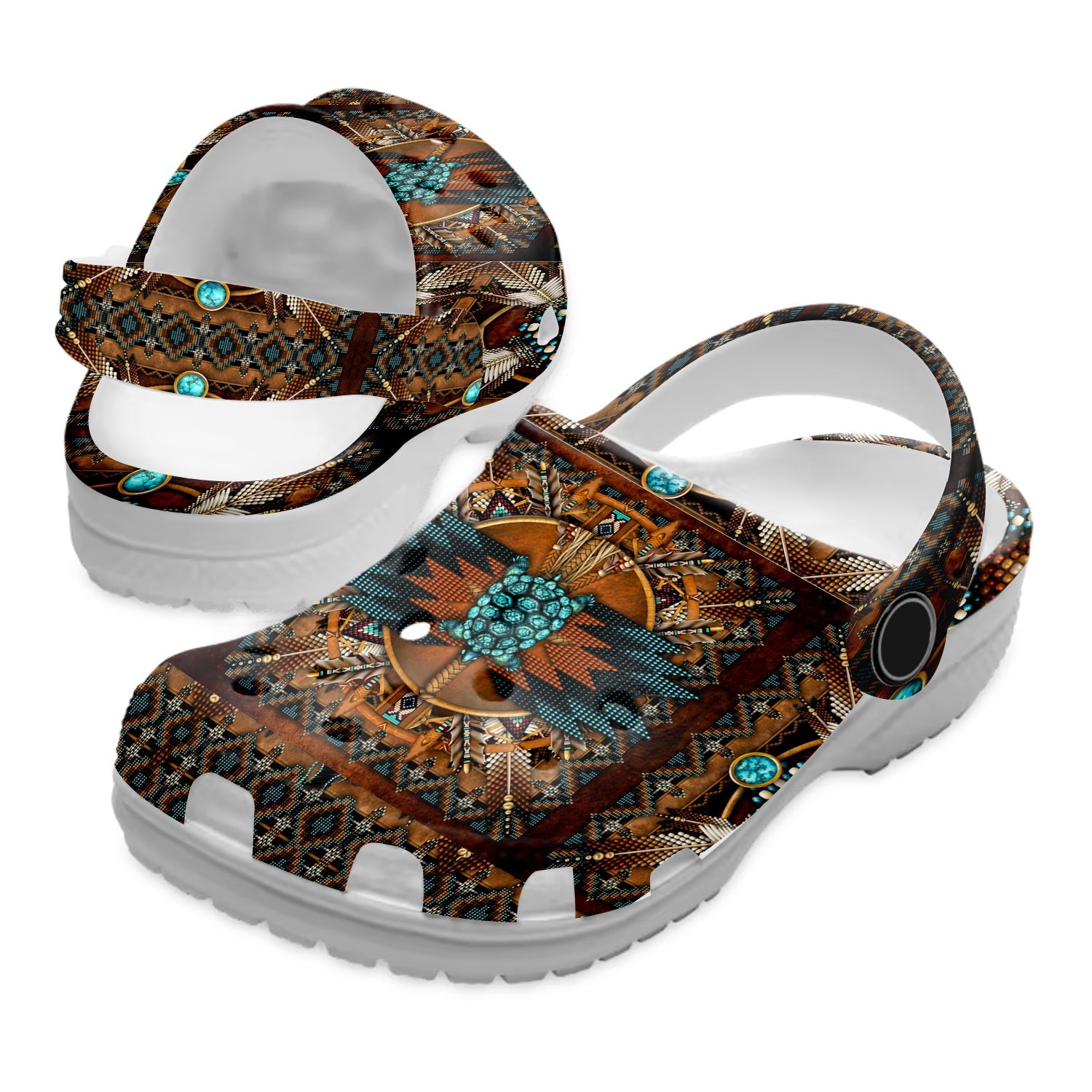 Footwearmerch Native American Crocs Clog Shoes For Kid and Adult