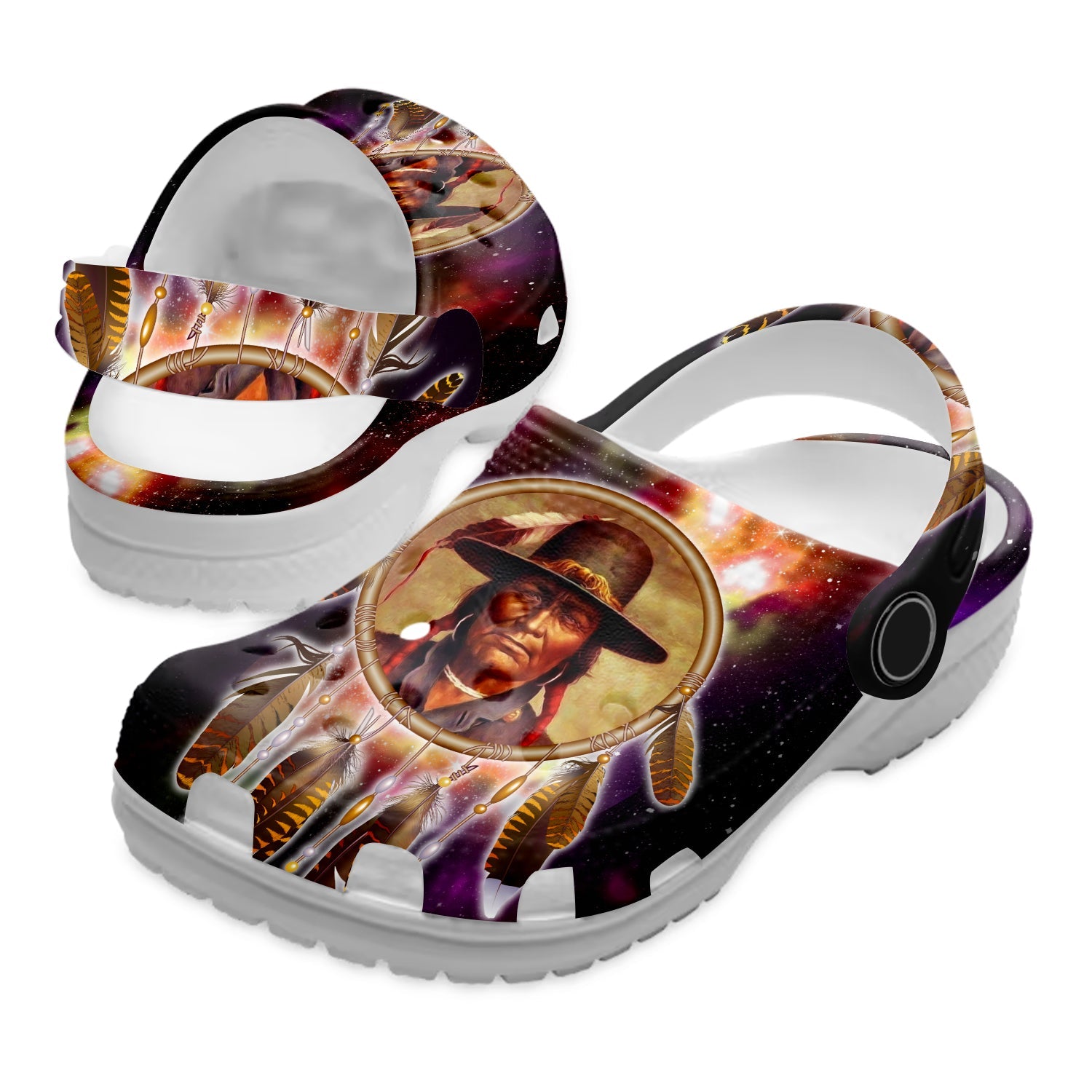 Footwearmerch Native American Crocs Clog Shoes For Kid and Adult