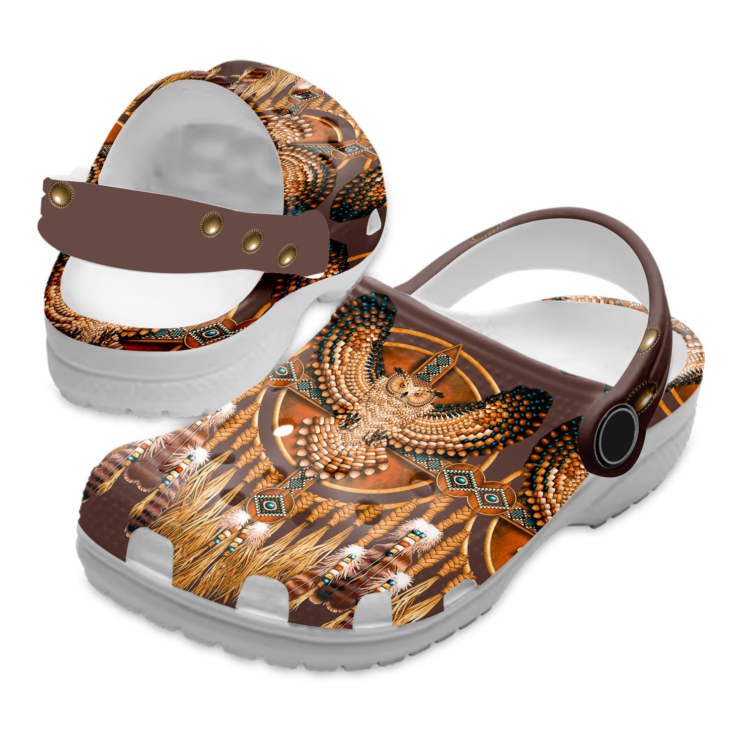 Footwearmerch Native American Crocs Clog Shoes For Kid and Adult