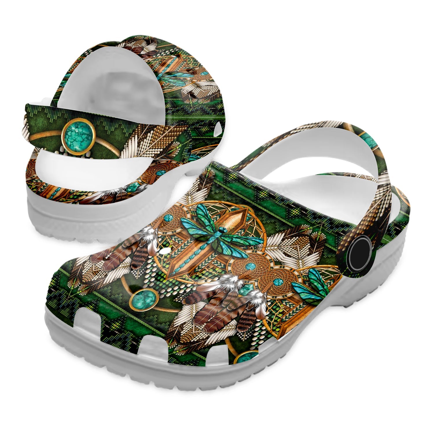 Footwearmerch Native American Crocs Clog Shoes For Kid and Adult