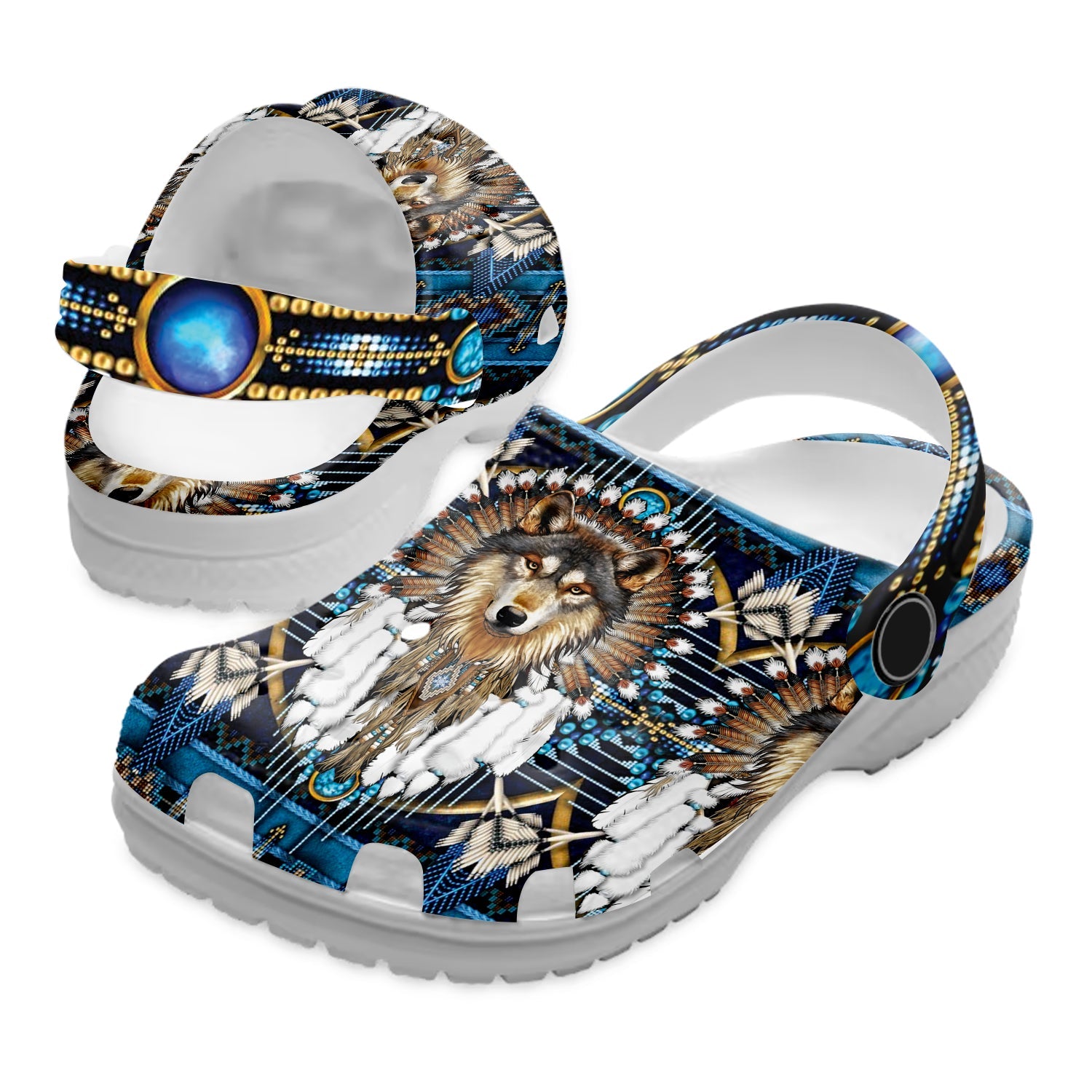 Footwearmerch Native American Crocs Clog Shoes For Kid and Adult