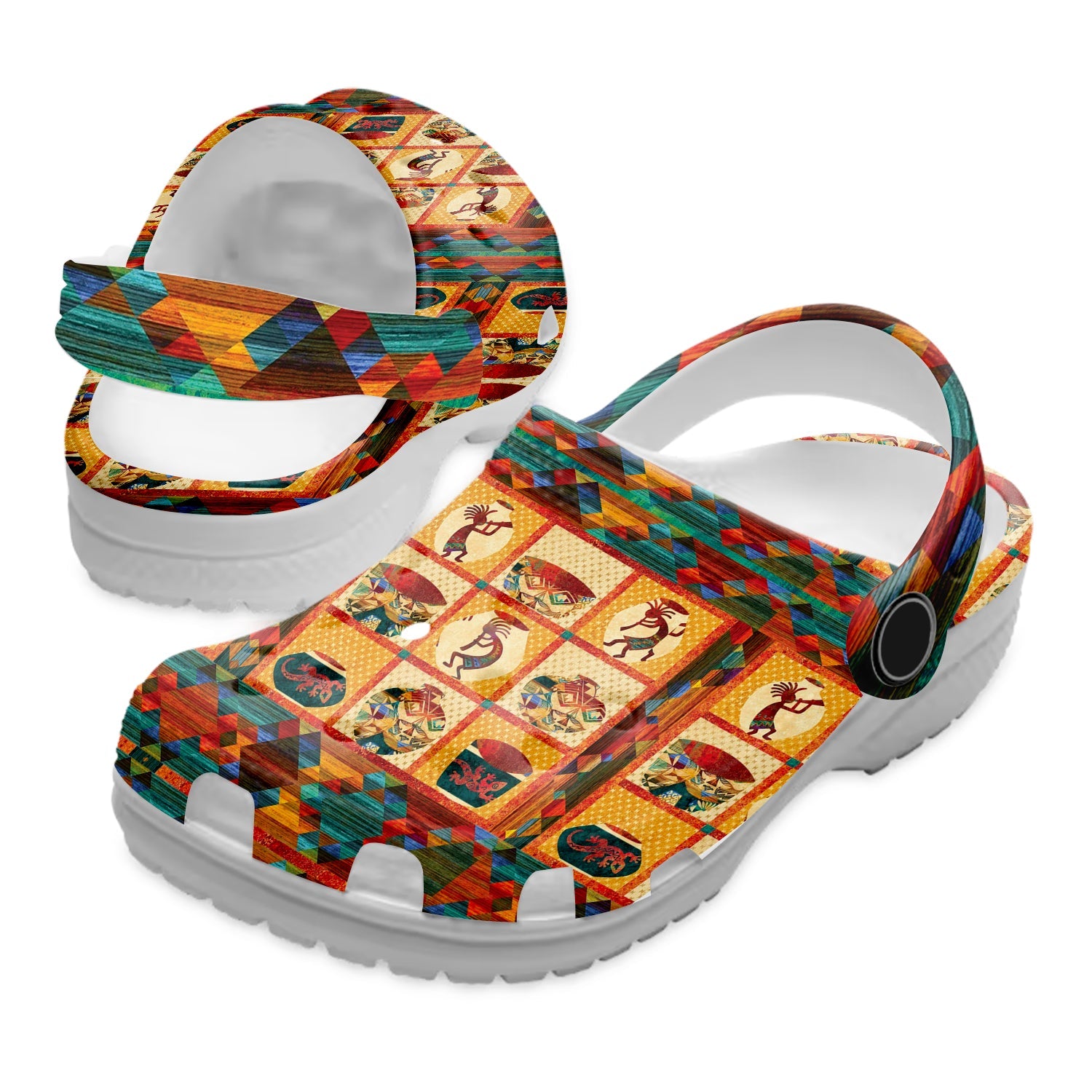 Footwearmerch Native American Crocs Clog Shoes For Kid and Adult