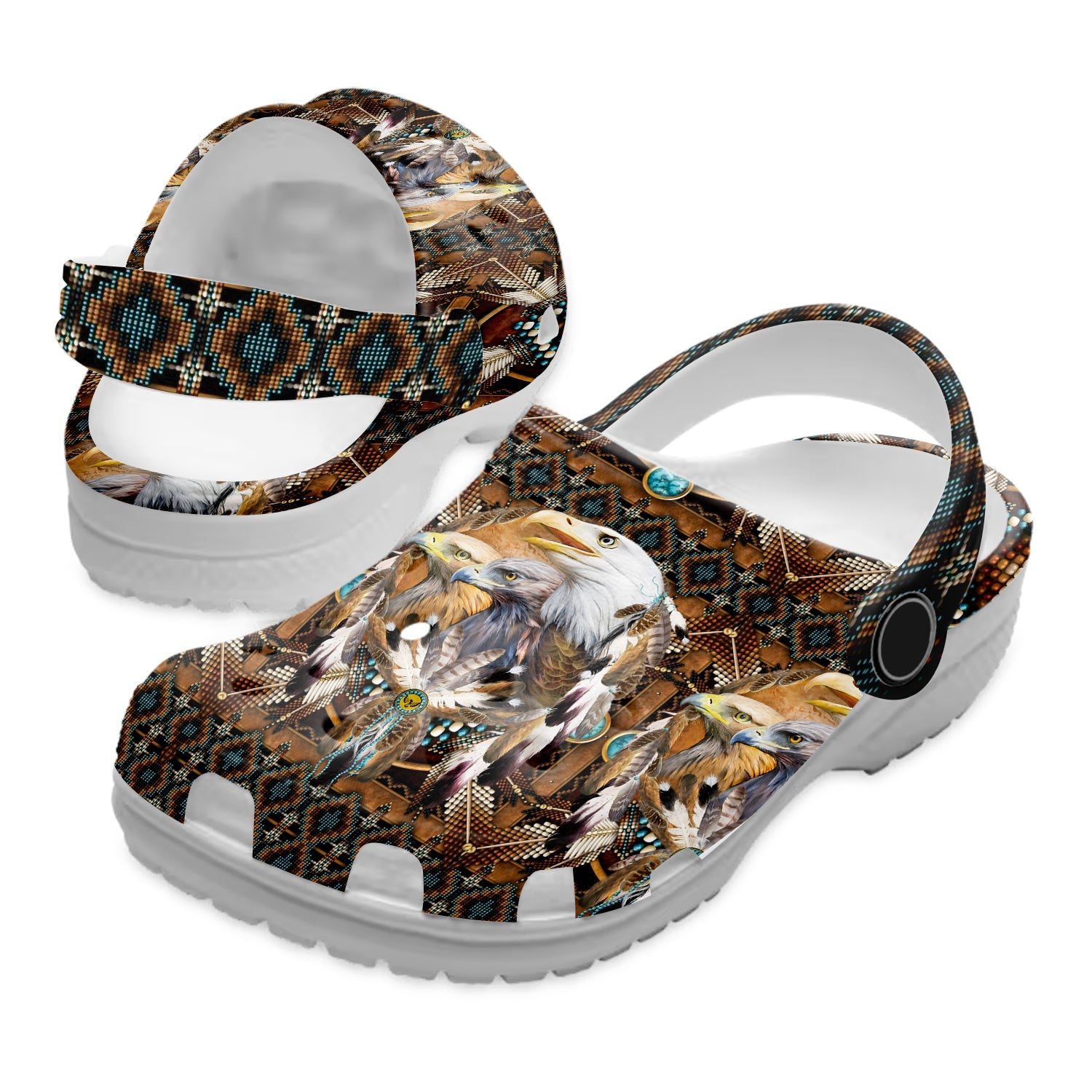 Footwearmerch Native American Crocs Clog Shoes For Kid and Adult