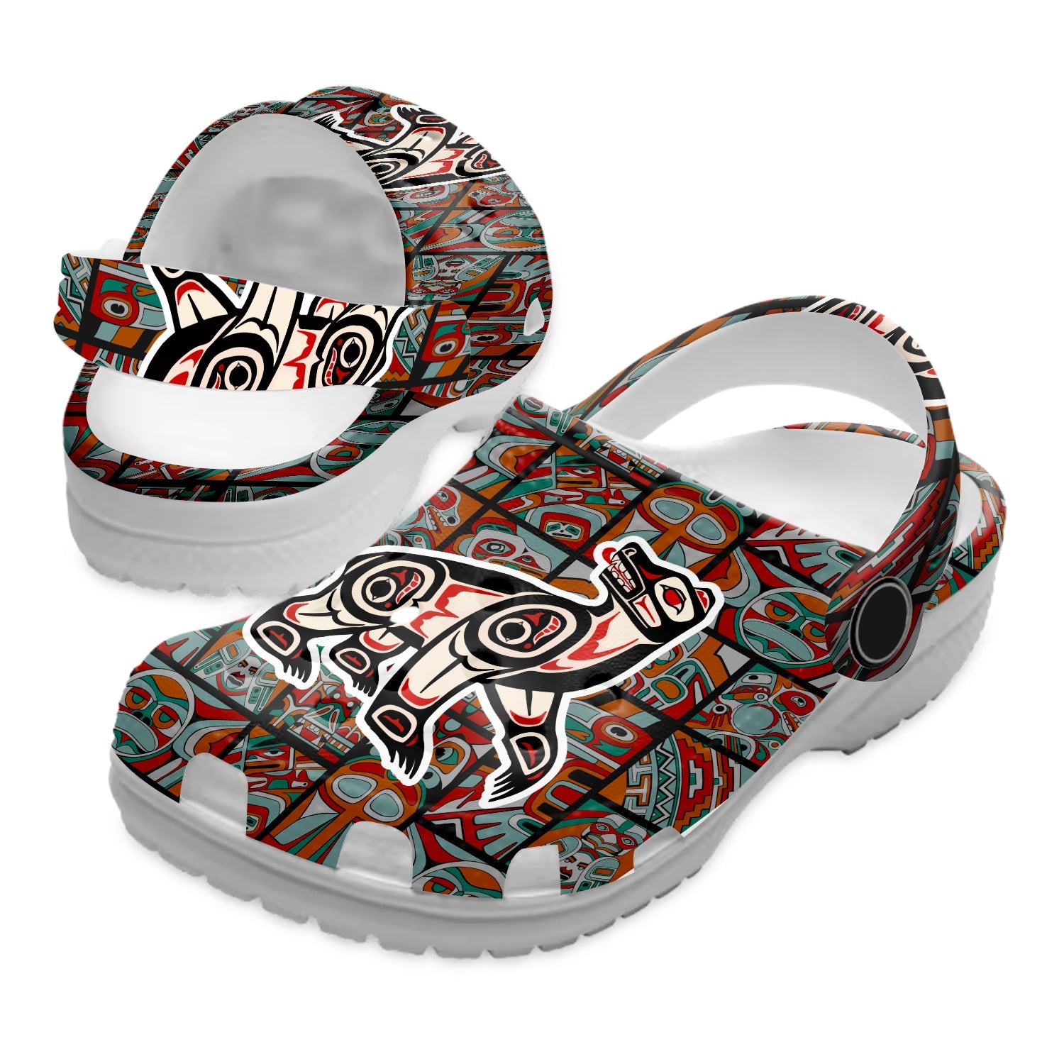 Footwearmerch Native American Crocs Clog Shoes For Kid and Adult