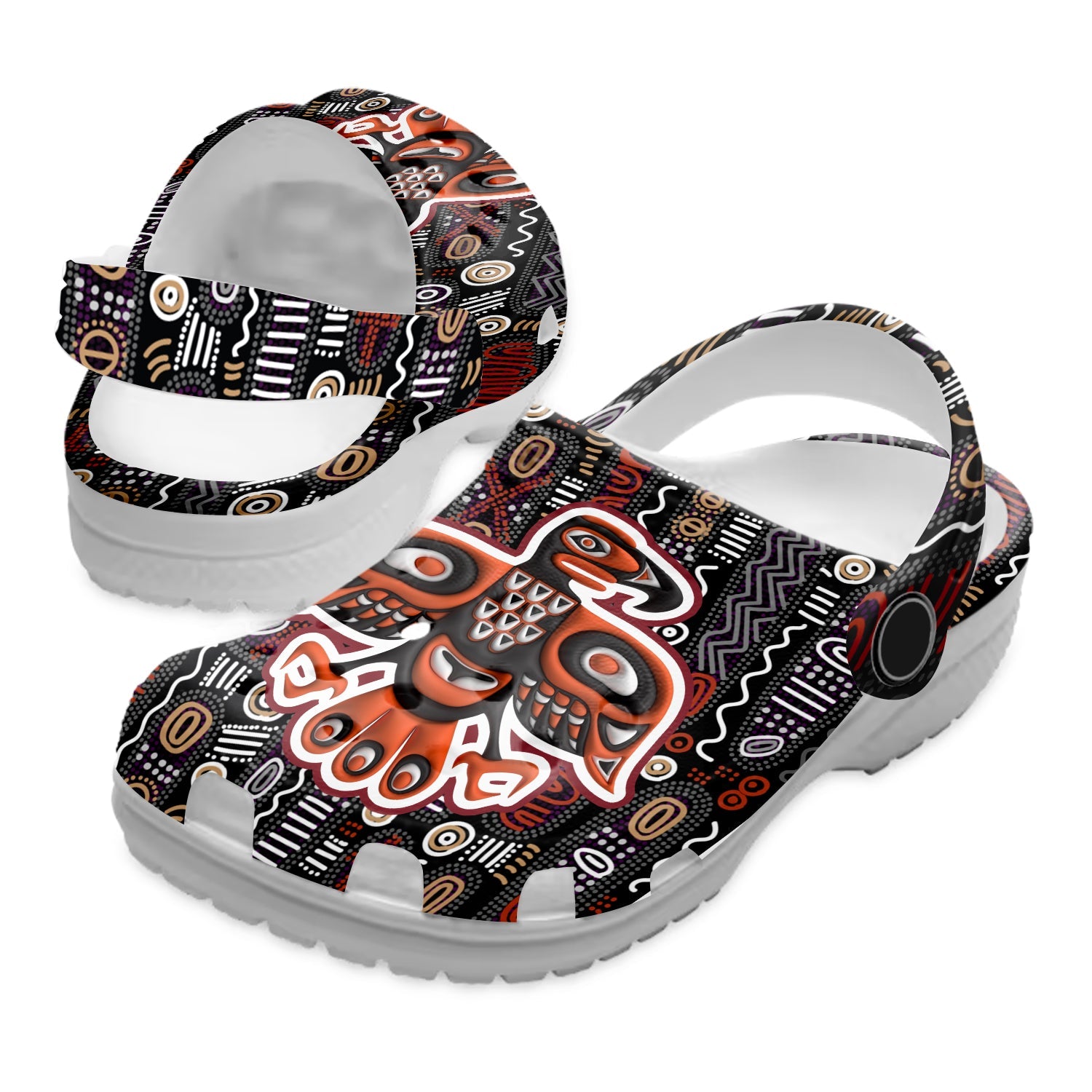 Footwearmerch Native American Crocs Clog Shoes For Kid and Adult