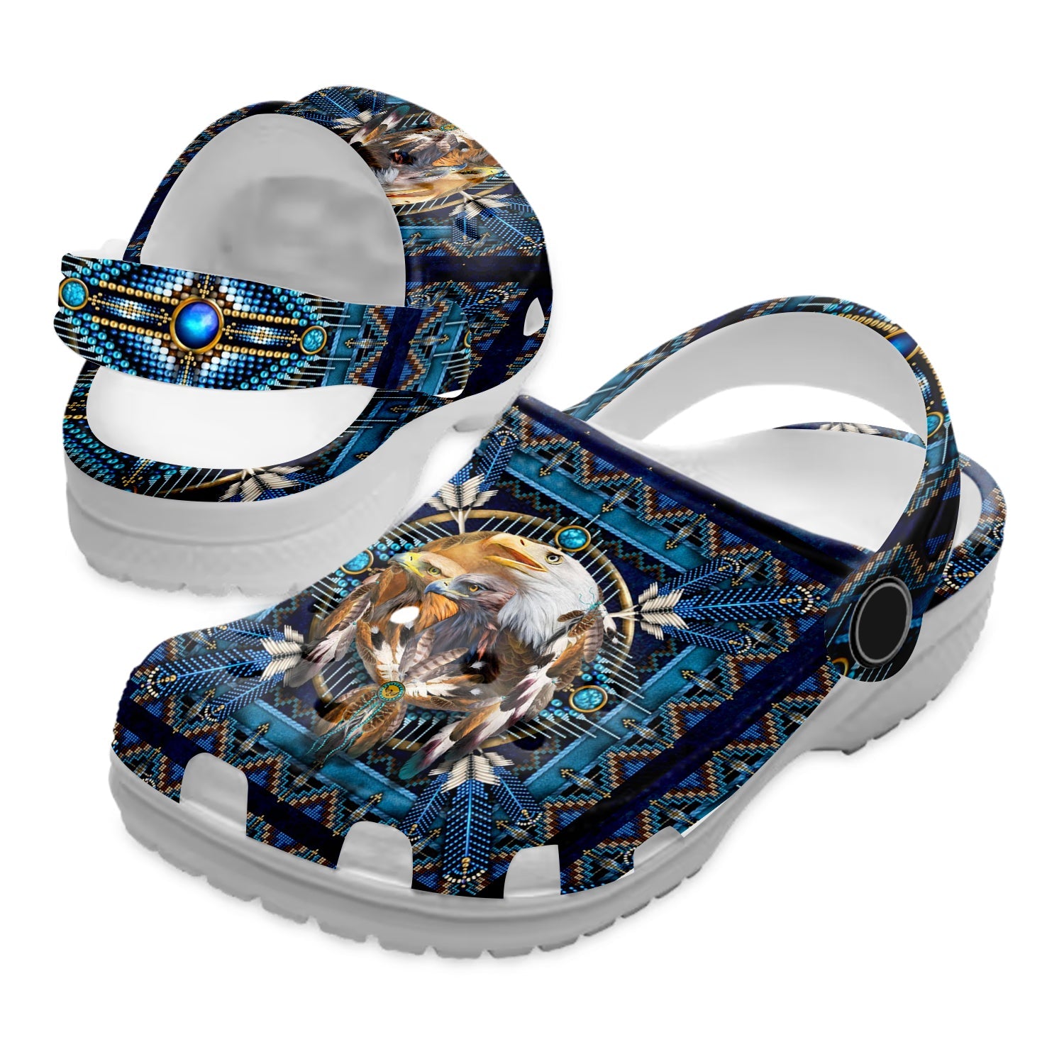 Footwearmerch Native American Native Eagle Crocs For Kid and Adult
