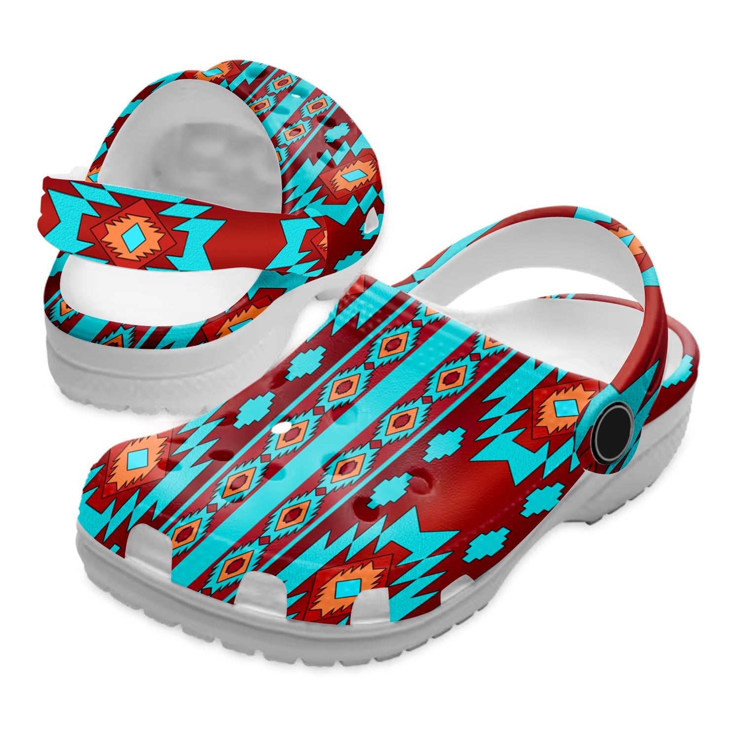 Footwearmerch Native American Native Pattern Crocs Clog Shoes For Kid and Adult