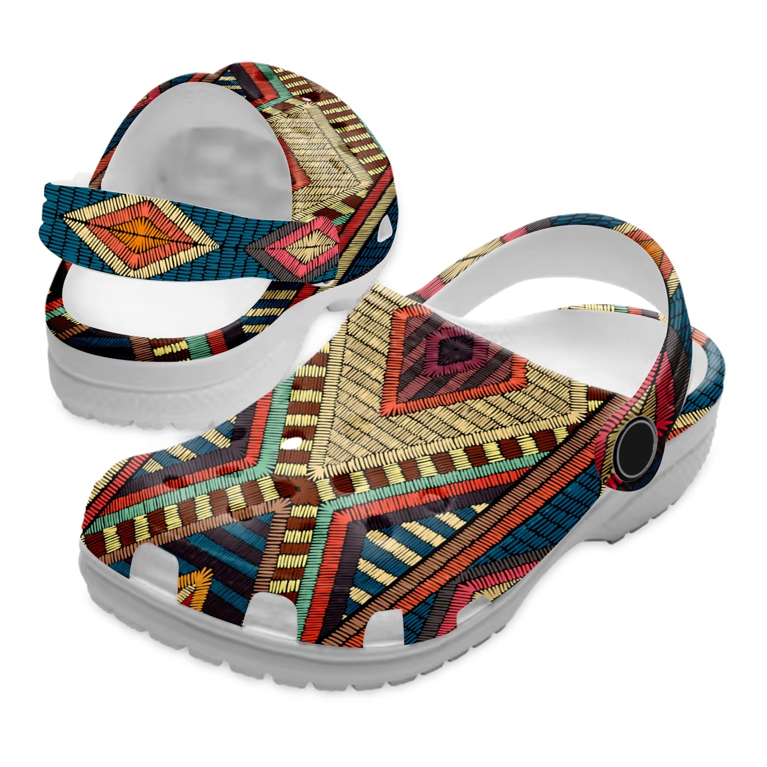 Footwearmerch Native American Native Pattern Crocs Clog Shoes For Kid and Adult