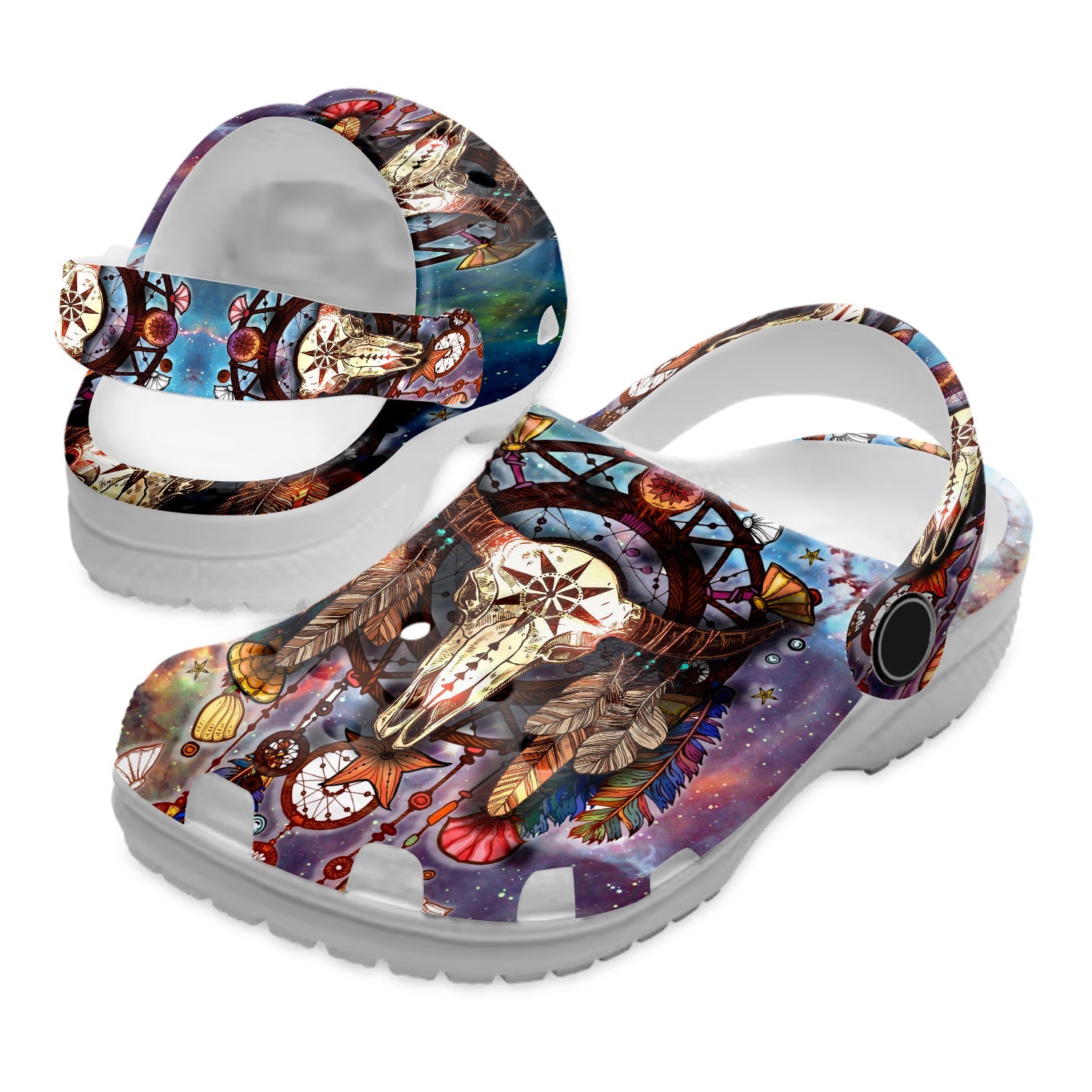 Footwearmerch Native American Native Pattern Crocs Clog Shoes For Kid and Adult