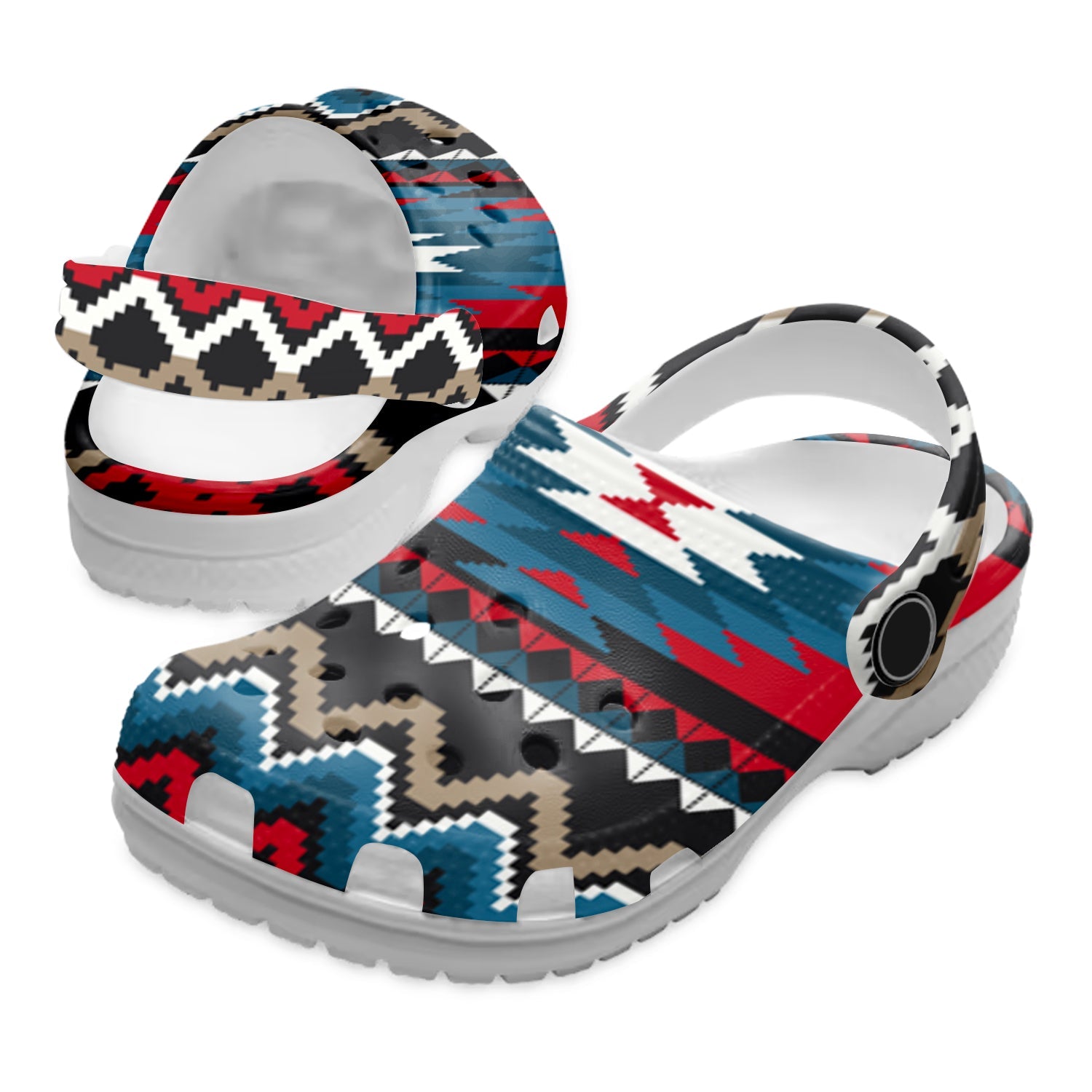 Footwearmerch Native American Native Pattern Crocs Clog Shoes For Kid and Adult