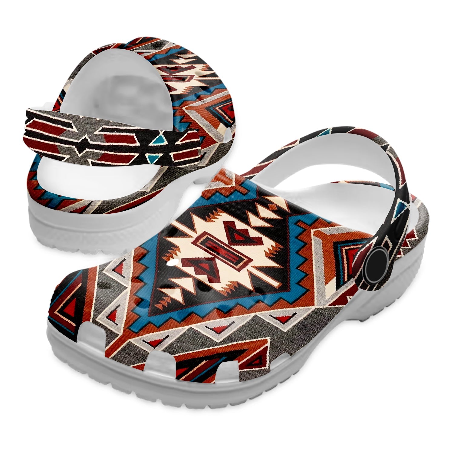 Footwearmerch Native American Native Pattern Crocs Clog Shoes For Kid and Adult