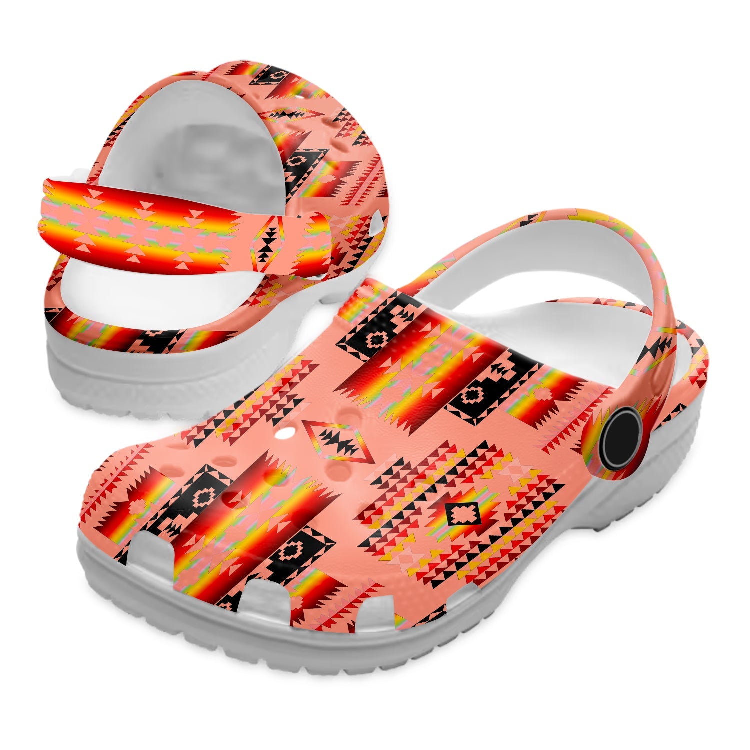 Footwearmerch Native American Native Pattern Crocs Clog Shoes For Kid and Adult