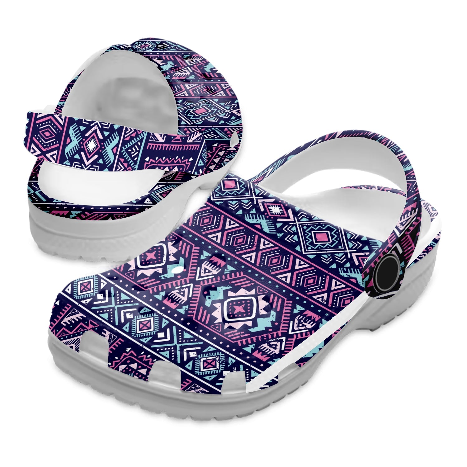 Footwearmerch Native American Native Pattern Crocs Clog Shoes For Kid and Adult