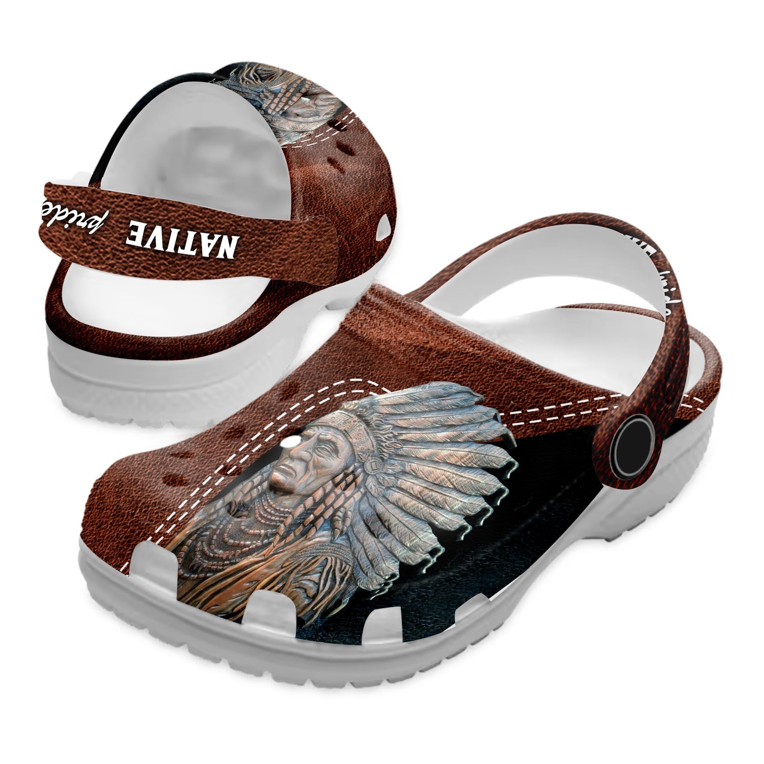 Footwearmerch Native American Native Pattern Crocs Clog Shoes For Kid and Adult