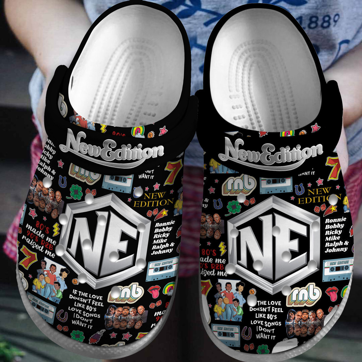 Footwearmerch New Edition Music Crocs Crocband Clogs Shoes Comfortable For Men Women and Kids