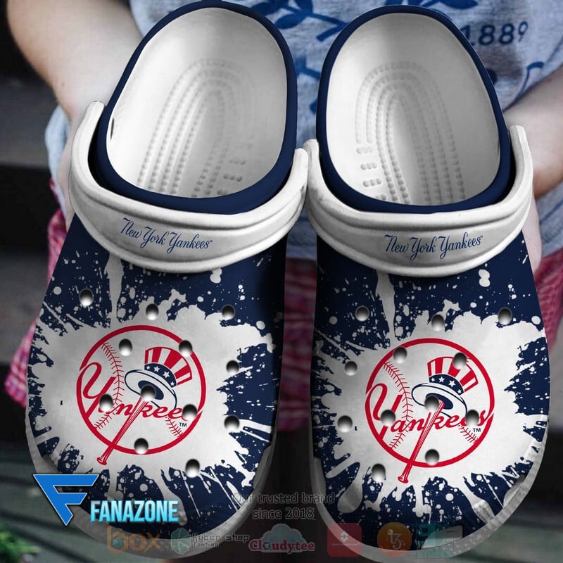Footwearmerch New York Yankees MLB Sport Crocs Clogs Crocband Shoes Comfortable For Men Women and Kids