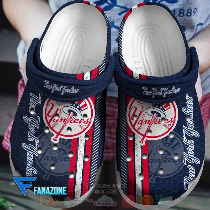 Footwearmerch New York Yankees MLB Sport Crocs Clogs Crocband Shoes Comfortable For Men Women and Kids