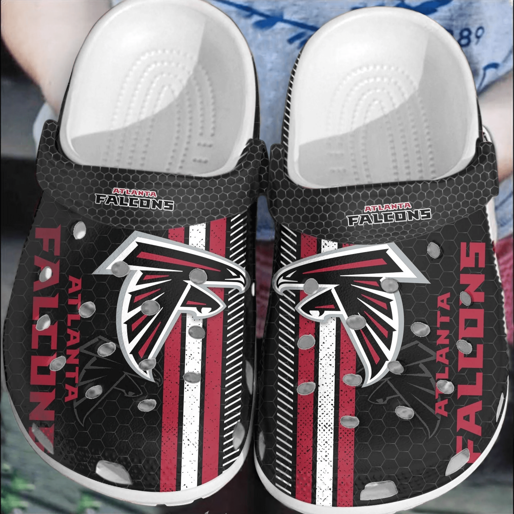 Footwearmerch NFL Atlanta Falcons Football Crocs Clogs Shoes Crocband Comfortable For Men Women