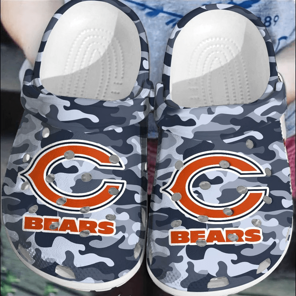 Footwearmerch NFL Chicago Bears Football Crocband Shoes Crocs Clogs Comfortable For Men Women