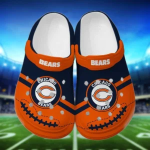 Footwearmerch NFL Chicago Bears PolkaCrocsCrocs Clogs Comfortable Crocband Shoes For Men Women