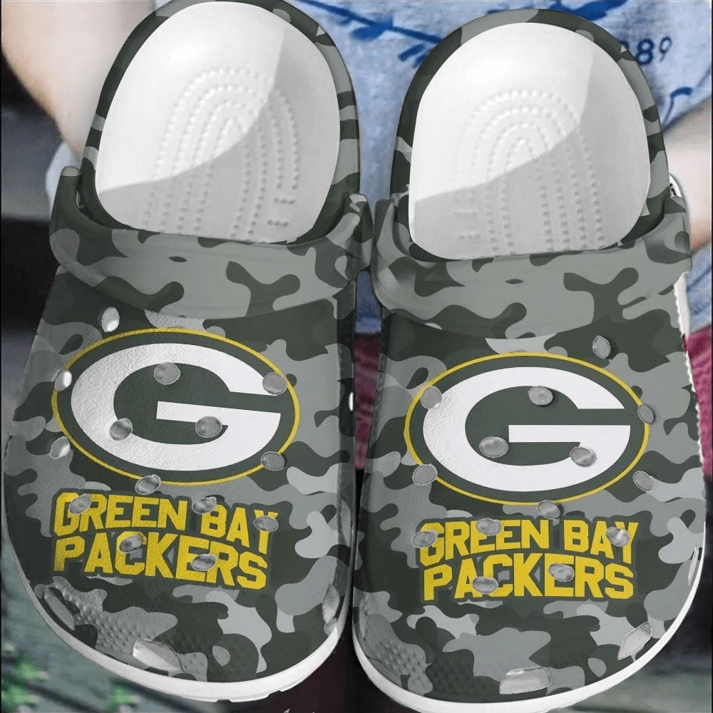 Footwearmerch NFL Green Bay Packers Football Clogs Crocs Shoes Comfortable Crocband For Men Women