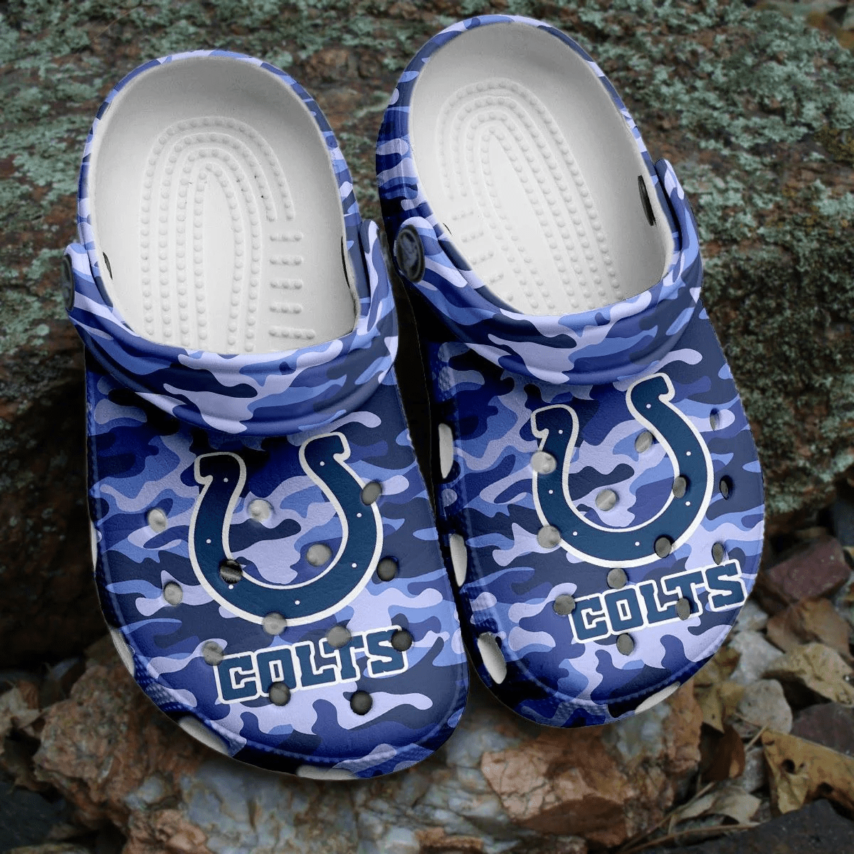 Footwearmerch NFL Indianapolis Colts Football Clogs Shoes Crocs Comfortable Crocband For Men Women