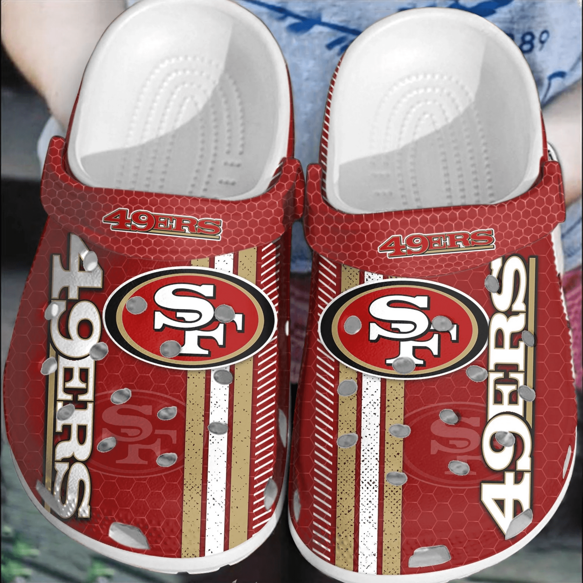 Footwearmerch NFL San Francisco 49ers CrocsCrocband Shoes Clogs Comfortable For Men Women