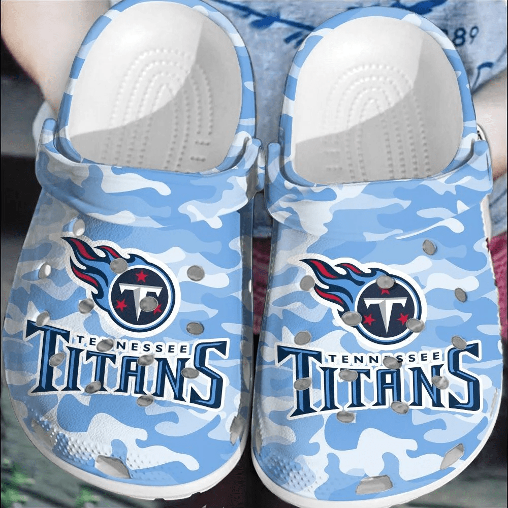 Footwearmerch NFL Tennessee Titans CrocsShoes Comfortable Crocband Clogs For Men Women