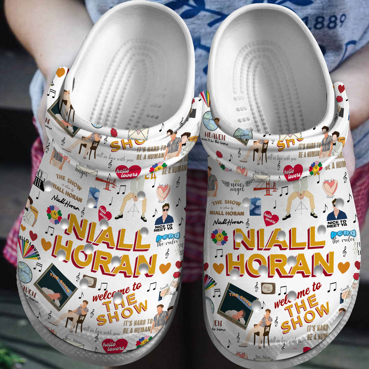 Footwearmerch Niall Horan Music Crocs Crocband Clogs Shoes Comfortable For Men Women and Kids