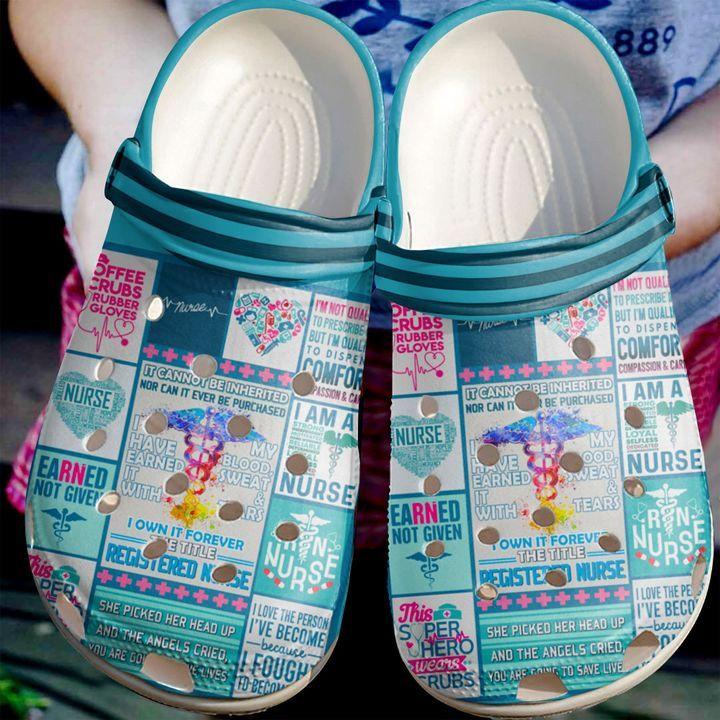 Footwearmerch Nurse Registered Nurses Clog Shoes Crocs Crocband Clogs Shoes For Men Women