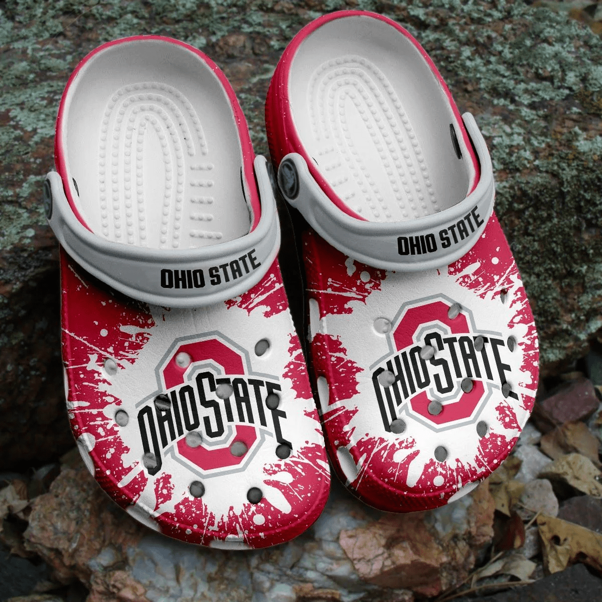Footwearmerch Ohio State NCAA Crocs Clogs Shoes Crocband Comfortable For Men Women