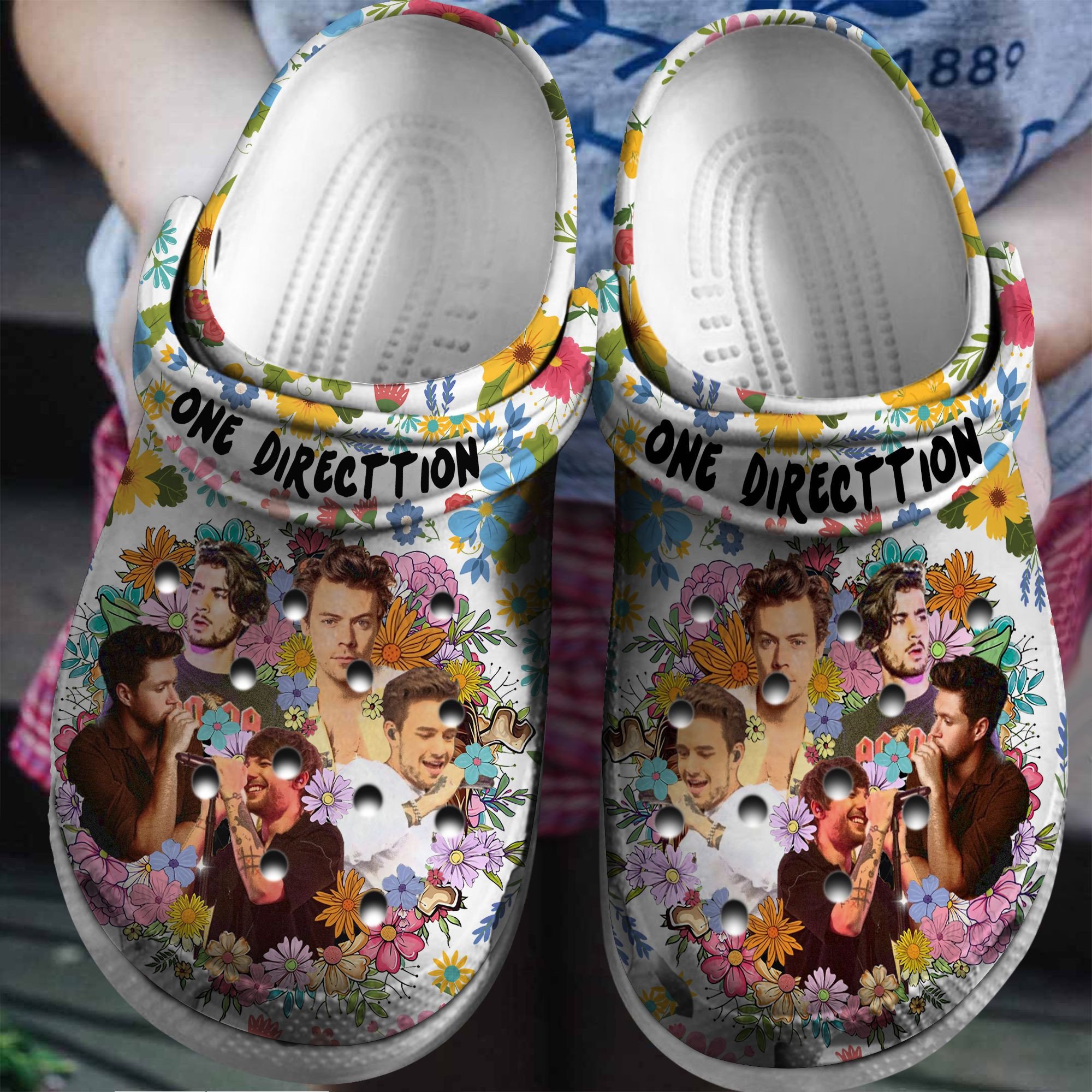 Footwearmerch One Direction Band Music Crocs Crocband Clogs Shoes Comfortable For Men Women and Kids