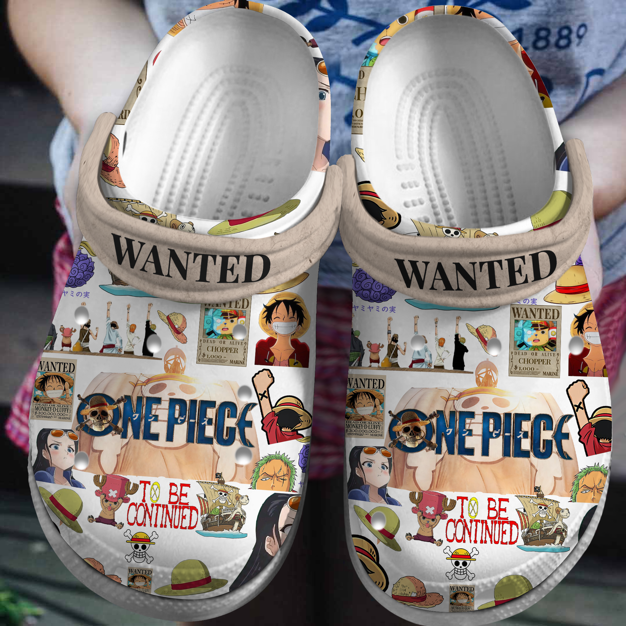 Footwearmerch One Piece Anime Crocs Crocband Clogs Shoes Comfortable For Men Women and Kids