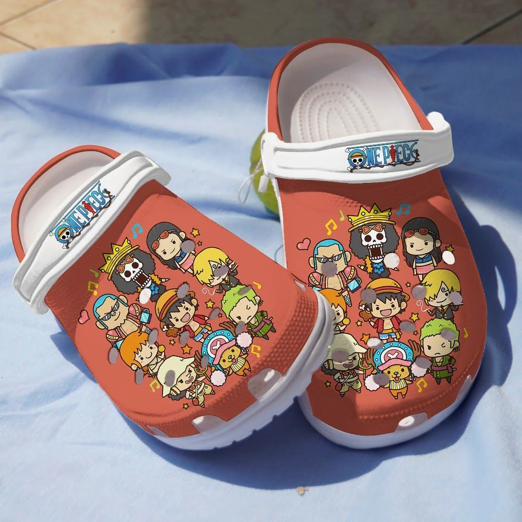 Footwearmerch One Piece Anime Crocs Shoes Crocband Clogs Comfortable For Men Women